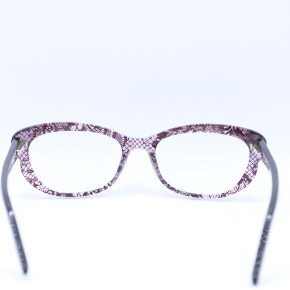 Valentino Black PurpleLace Cat Eye Full Rim Eyeglasses V2654 Excellent Condition - Picture 10 of 16